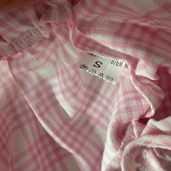 Pink Plaid Bow Front Two-Piece Shorts Set - Picture 6 of 13